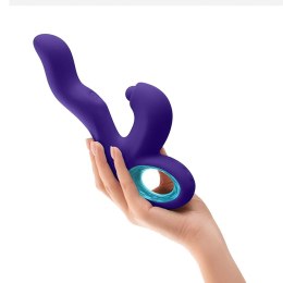 Innowacyjny silikonowy wibrator króliczek Klio Dark Violet od Dream Toys