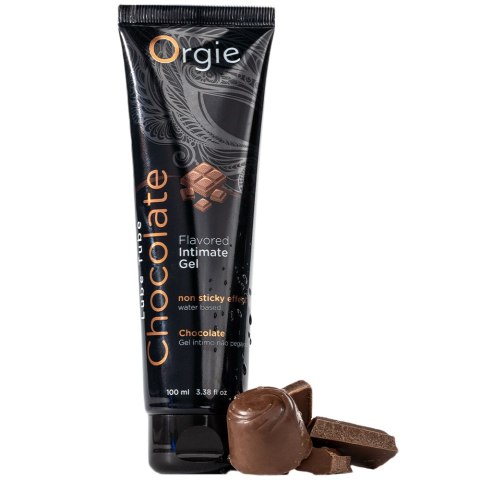 Jadalny czekoladowy żel intymny na bazie wody Flavored Intimate Gel Chocolate 100 ml od Orgie