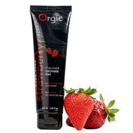 Lubrykant na bazie wody Flavored Intimate Gel Stawberry 100 ml marki Orgie