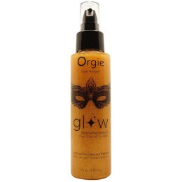 Rozświetlający i uwodzicielski olejek o ładnym zapachu dla kobiet Glow Shimmering Body Oil marki Orgie