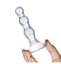 Klasyczny szklany korek analny Triple Play Beaded Glass Butt Plug marki Gläs