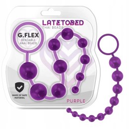 G.Flex żelowy sznur analny- fioletowe kulki analne marki Latetobed