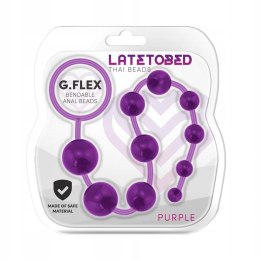 G.Flex żelowy sznur analny- fioletowe kulki analne marki Latetobed