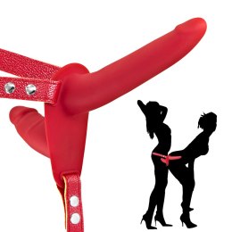 Strap On With Double Dildo Red marki Fetish Tentation