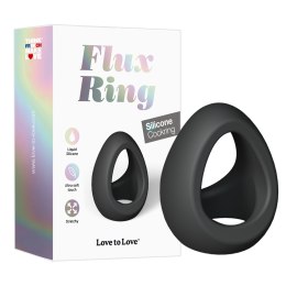 Pierścień uciskowy na penisa i jądra Flux Ring Black Onyx marki Love To Love