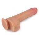 8.5"" Dual layered Silicone Rotating Nature Cock Anthony