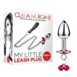 Korek analny z kryształem czerwonym i smyczą My Little Leash Plug od Clara Morgane