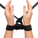Czarny sznur do krępowania, linka do zabaw BDSM od LATETOBED