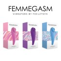 FeelzToys - FemmeGasm Tapping & Tickling Vibrator Turkusowy