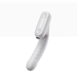 Qingnan No.7 Thrusting Vibrator with Suction White