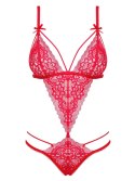 Damska bielizna- seksowne czerwone body Lovlea L/XL od Obsessive 