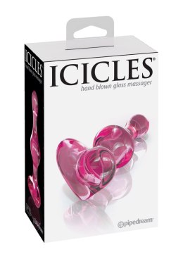 Szklana zatyczka analna Icicles No 75 Pink od Pipedreams